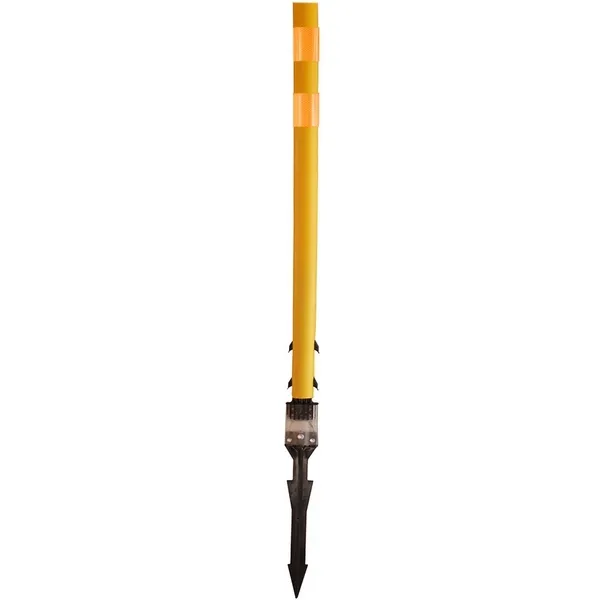 Accuform FBS212YLOR Traffic Delineator Posts with Reflective Stickers