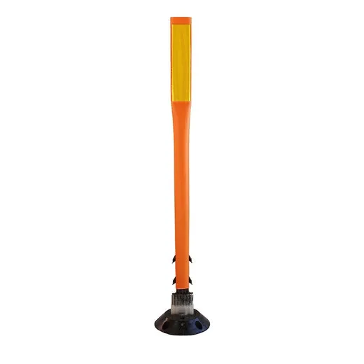 Accuform FBS213ORYL Traffic Delineator Posts with Reflective Stickers