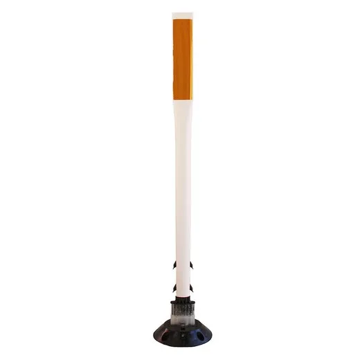 Accuform FBS213WTOR Traffic Delineator Posts with Reflective Stickers