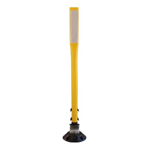 Accuform FBS213YLWT Traffic Delineator Posts with Reflective Stickers