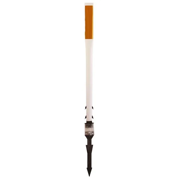 Accuform FBS214WTOR Traffic Delineator Posts with Reflective Stickers