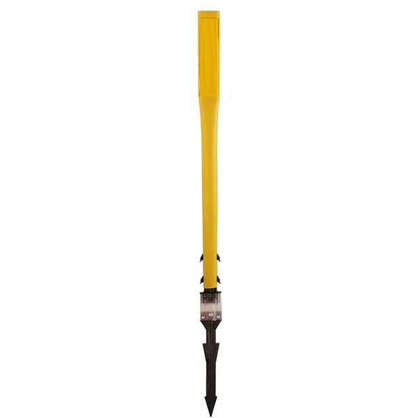 Accuform FBS214YLYL Traffic Delineator Posts with Reflective Stickers