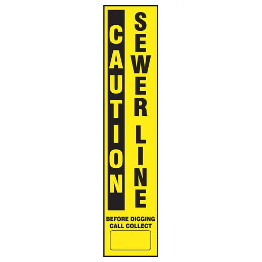 Accuform FMK619RDH Utility Line-Marking Label - Sewer