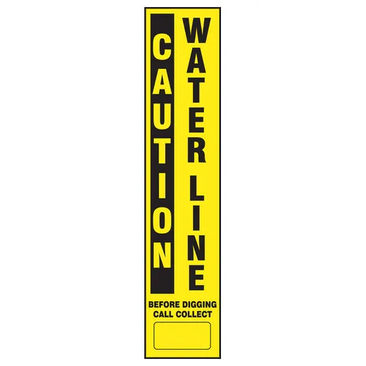 Accuform FMK731RDF Utility Line-Marking Label - Water