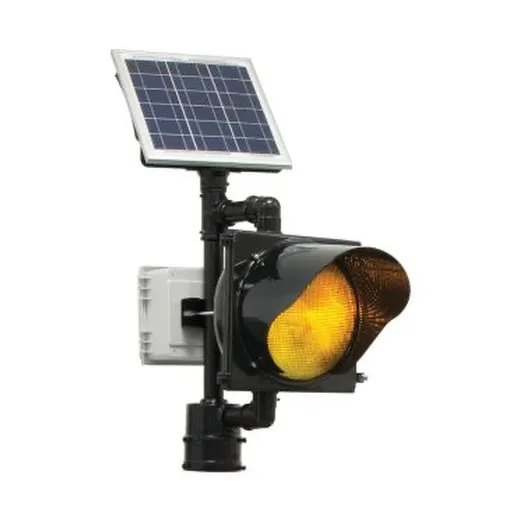 Accuform FRB101RD 6"" x 12"" Solar Flashing Blinker Single Beacons Red High Intensity Prismatic
