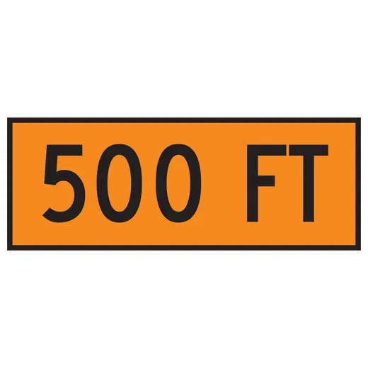 Accuform FRC371DG Roll-Up Construction Sign Overlay: 500 FT