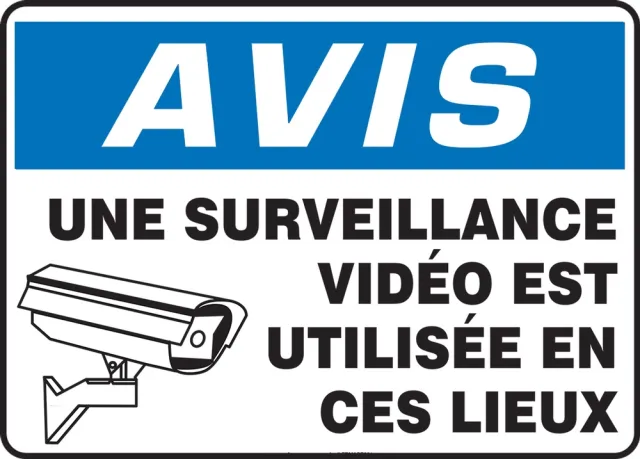 Accuform FRMASE816VA OSHA Notice Safety Sign: Video Surveillance In Use On These Premises