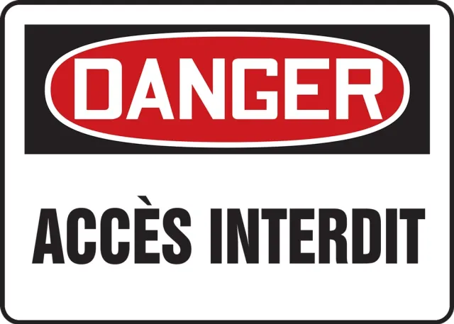 Accuform FRMATR111VS OSHA Danger Safety Sign: Keep Out