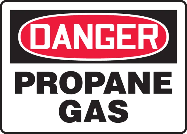 Accuform FRMCHL171XP OSHA Danger Safety Sign: Propane Gas