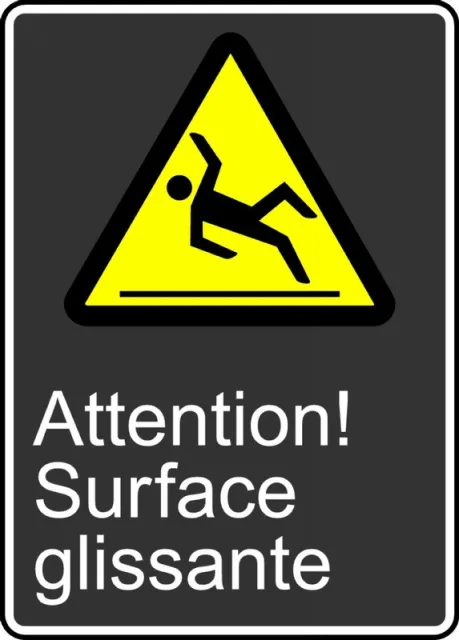 Accuform FRMCSA620XT Safety Sign: Caution! Slippery Surface