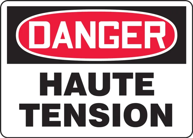 Accuform FRMELC114VS OSHA Danger Safety Sign: High Voltage