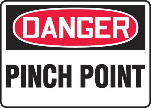 Accuform FRMEQM017VS OSHA Danger Safety Sign: Pinch Point