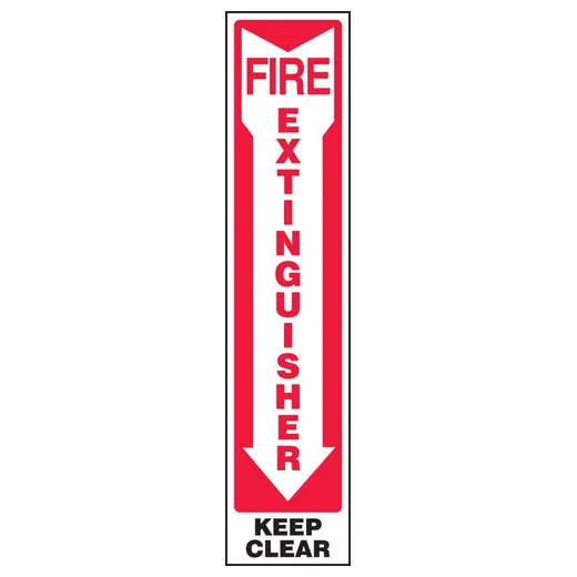 Accuform FRMFXG584XT Safety Sign: Fire Extinguisher - Keep Clear