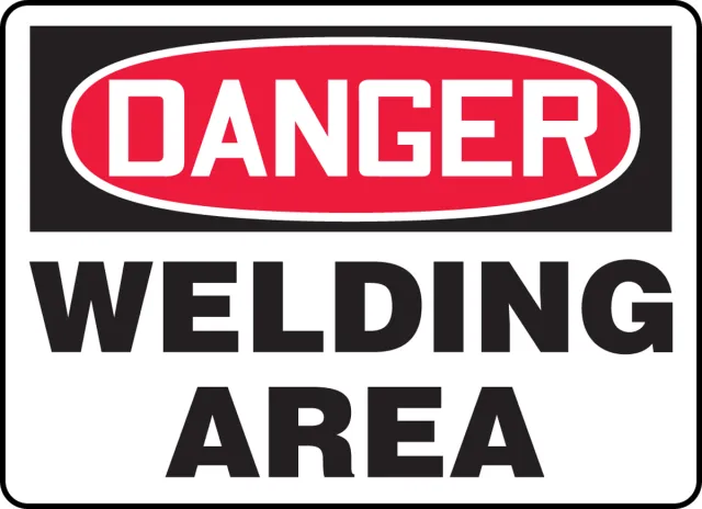 Accuform FRMWLD017VS OSHA Danger Safety Sign: Welding Area
