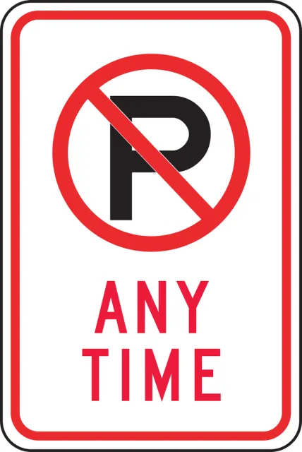 NO PARKING SIGNS 18 in  X 12 in  ENGINEER