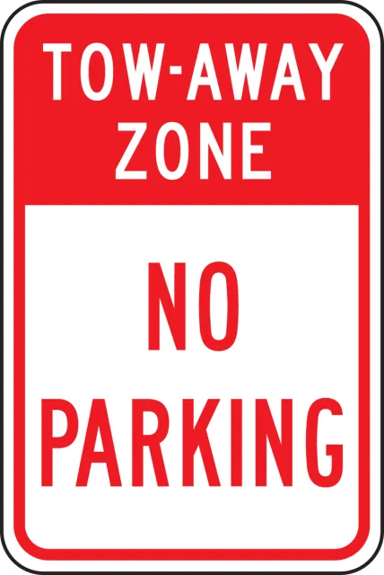 NO PARKING SIGNS 18 in  X 12 in  ENGINEER