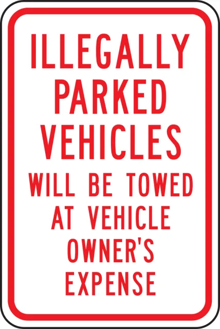 NO PARKING SIGNS 18 in  X 12 in  ENGINEER