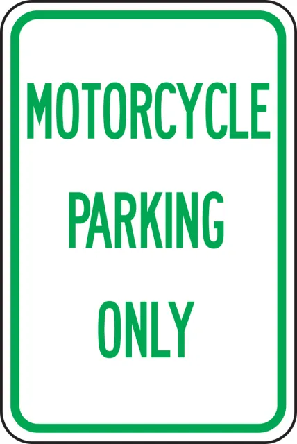Accuform FRP216RA Traffic Sign: Motorcycle Parking Only