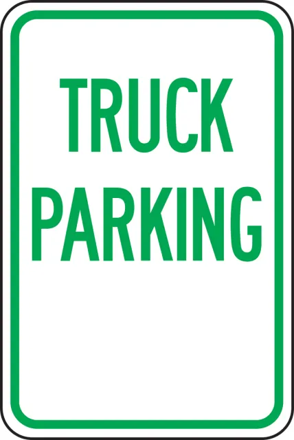 Accuform FRP222RA Traffic Sign: Truck Parking