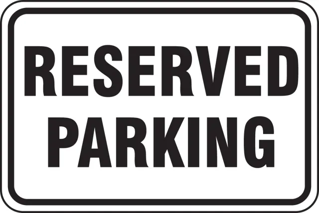 Accuform FRP237RA Traffic Sign: Reserved Parking