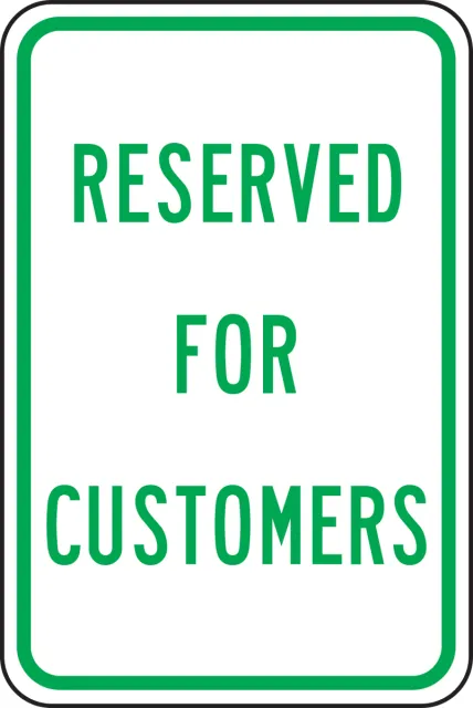 Accuform FRP272RA Traffic Sign: Reserved for Customers