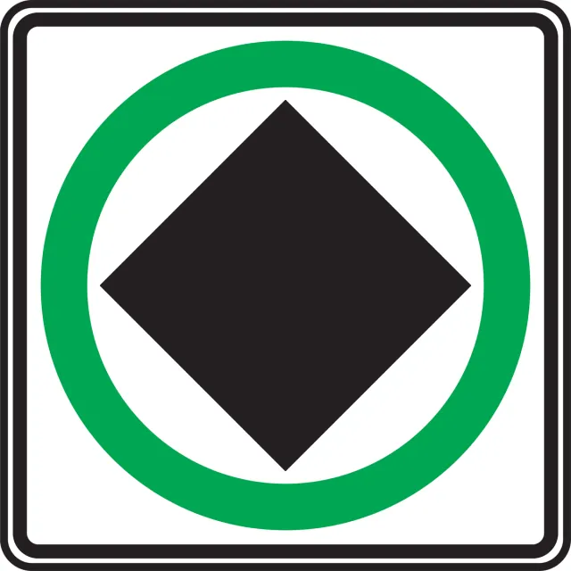 Accuform FRR018DP TRAFFIC SIGN - DANGER GOODS ALLOWED