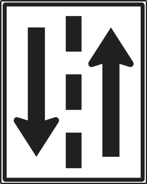 Accuform FRR032DP TRAFFIC SIGN - TWO WAY TRAFFIC