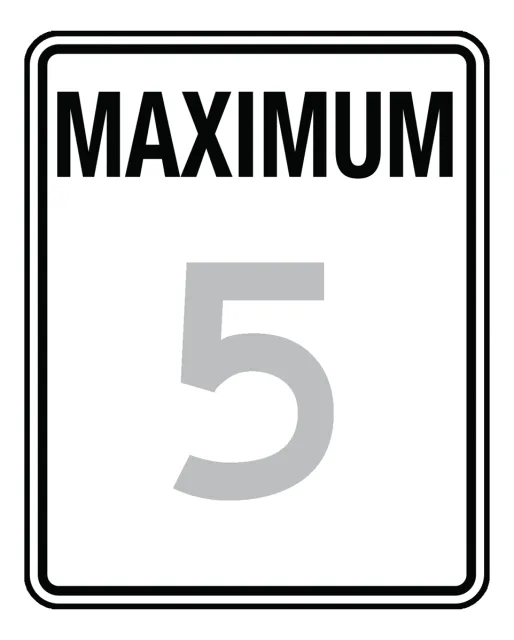 Accuform FRR20430DP Speed Limit Sign: Maximum _
