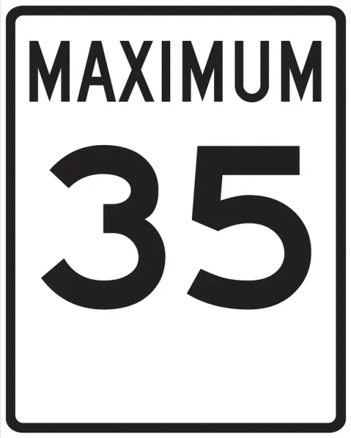 Accuform FRR20435DP Speed Limit Sign: Maximum _