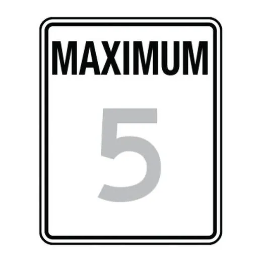 Accuform FRR20480DP 30"" x 24"" Speed Limit Sign: Maximum _ Red DG High Prism
