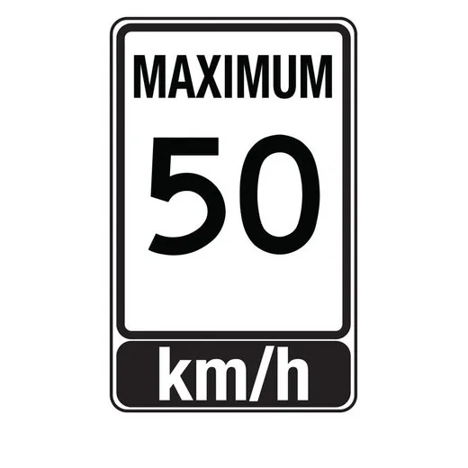 SPEED SIGN 36 in  X 24 in  HIGH INTENSITY
