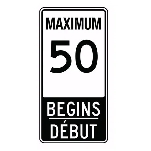 SPEED SIGN 48 in  X 24 in  ENGINEERGRADE