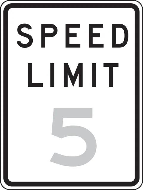 Accuform FRR2185DP Traffic Sign: Speed Limit __