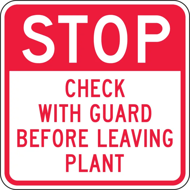 Accuform FRR246HP Facility Traffic Sign