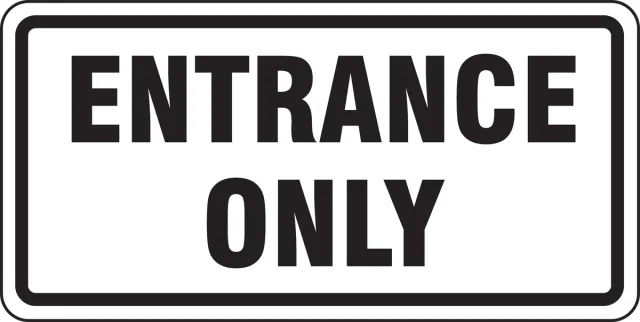 Accuform FRR256DP Facility Traffic Sign