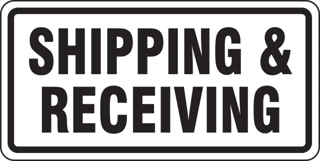Accuform FRR266DP Facility Traffic Sign: Shipping & Receiving