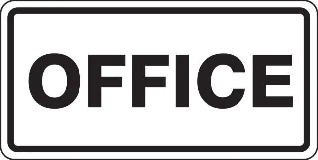 Accuform FRR269DP Facility Traffic Sign: Office