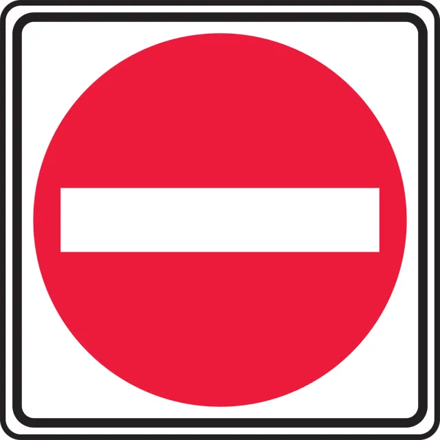 Accuform FRR382RA Traffic Sign: Do Not Enter