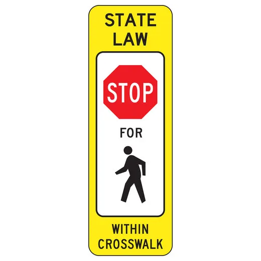 ADVISORY SIGNS 36 in  X 12 in  HIGH INTENSITY