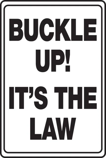 SAFETY SIGNS 18 in  X 12 in  HIGH INTENSITY
