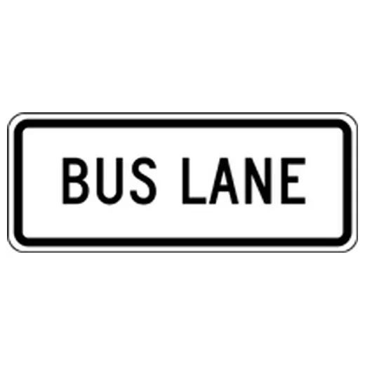 Accuform FRR650DP Lane Guidance Sign: Bus Lane