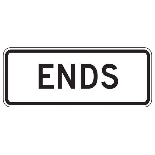 Accuform FRR681HP Bicycle & Pedestrian Sign: Ends