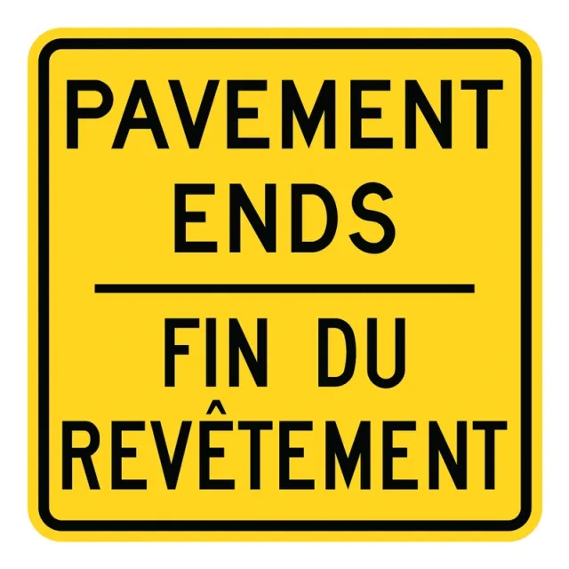Accuform FRW326RA WARNING SIGN - PAVEMENT