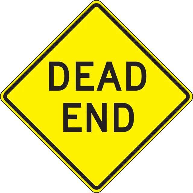 Accuform FRW417HP Lane Guidance Sign: Dead End