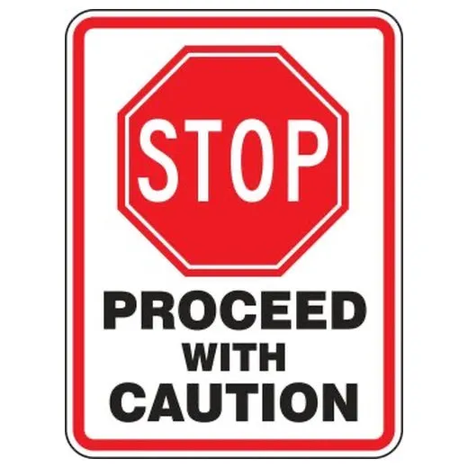 Accuform FRW495HP 18"" x 12"" Advisory Sign Red High Intensity Reflective Aluminum (.080)