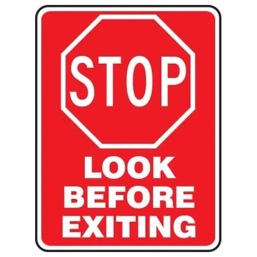 Accuform FRW498RA 24"" x 18"" Advisory Sign Red Engineer Grade Reflective Aluminum (.080)
