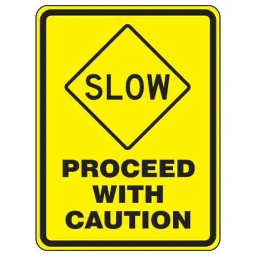 Accuform FRW502HP 18"" x 12"" Advisory Sign Red High Intensity Reflective Aluminum (.080)