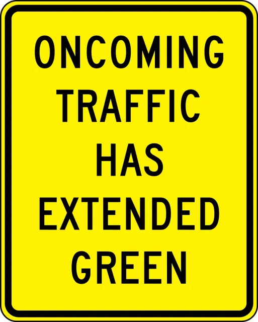 Accuform FRW769RA TRAFFIC SIGN - ONCOMING TRAFFIC