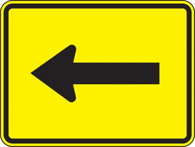 Accuform FRW776RA Direction Sign: Arrow