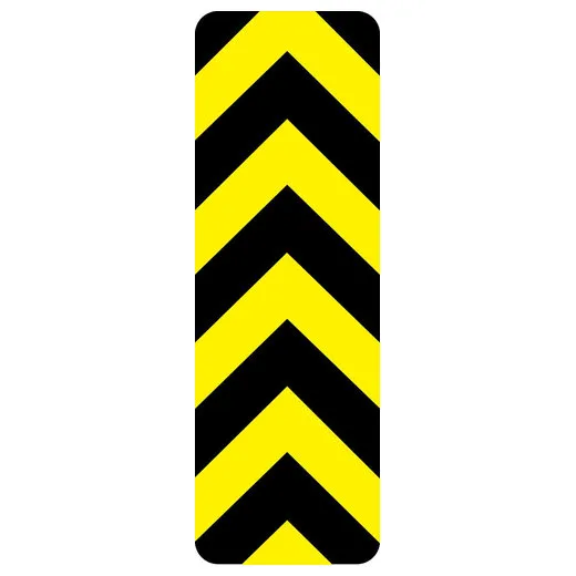 Accuform FRW830RA Reflective Object Markers: Dual Diagonal Design
